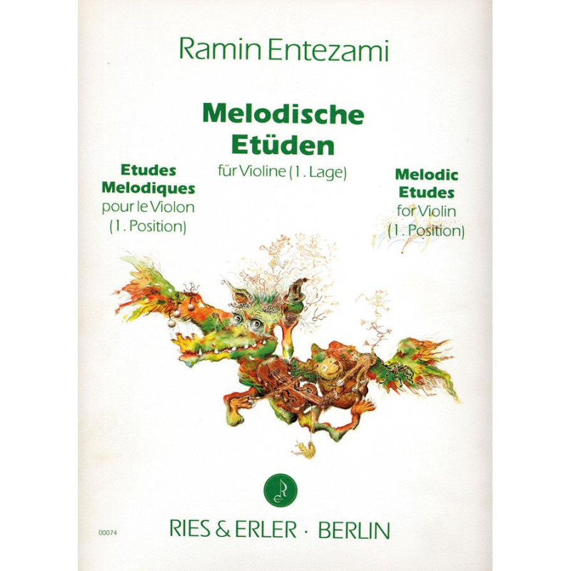 Melodische etüden - Volume 1 – per violino in 1 posizione - Ramin Entezami