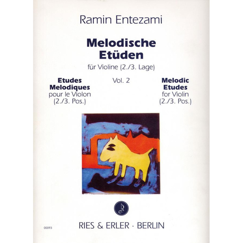 Melodische etüden - Volume 2 – per violino in 2 e 3 posizione - Ramin Entezami