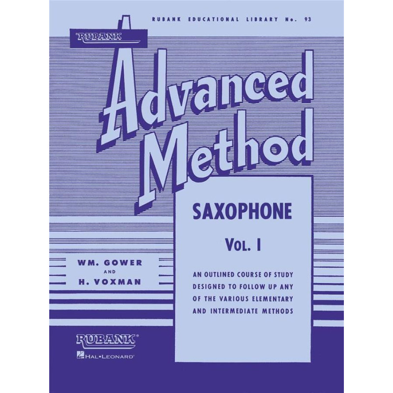 Rubank Advanced Method - Saxophone Vol. 1 - Himie Voxman – sassofono