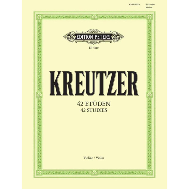 42 Etudes (Caprices) - Rudolf Kreutzer – Violino 42 studi